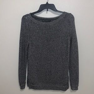 Black, with a hint of silver sweater